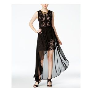 Night Way Sleeveless Hi-Lo Party Dress Prom Homecoming Formal Semi-Formal Size 4